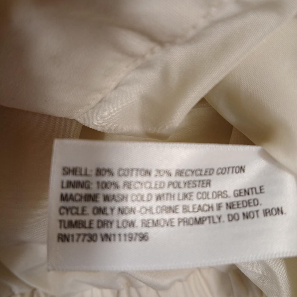 Universal Thread Co. Women's XS Ivory Zippered Utility Jacket - Picture 9 of 9